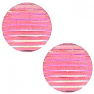 Basic cabochon 12mm stripe Pink holographic
